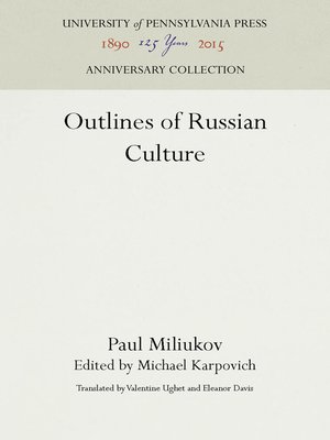cover image of Outlines of Russian Culture